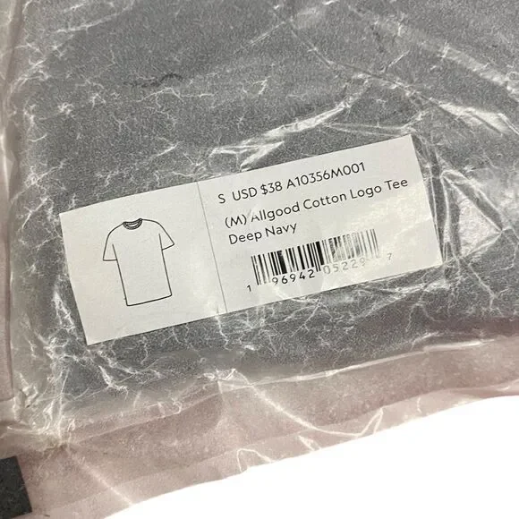 Allbirds T-Shirt Mens S Navy Blue Organic Cotton Short Sleeve Allgood Tee NWT - Picture 7 of 8